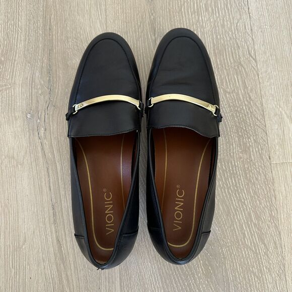 Vionic Evie Orthotic Arch Support Leather Loafer - Picture 4 of 10